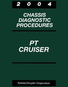 2004 Chrysler PT Cruiser Factory Shop Service Manual
