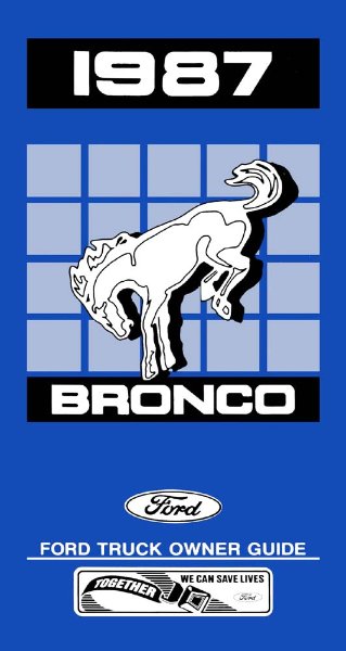 1987 Ford Bronco Owner's Manual