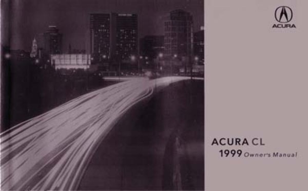 1999 Acura CL Owner's Manual