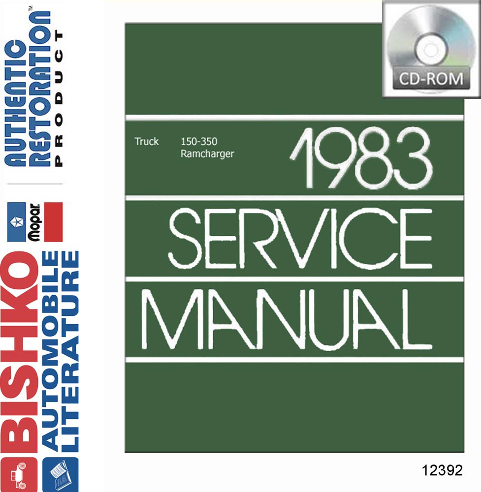 1983 Dodge 150-350 Truck, Ramcharger Factory Shop Service Manual