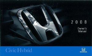 2008 Honda Civic HYBRID Owner's Manual