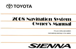 2008 Toyota Sienna Owner's Manual