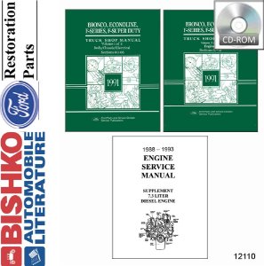 1991 Ford Bronco Econoline F-Series F100-F350 F-Super Lt Duty Service Manual PDF