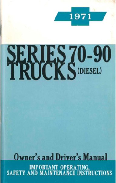 1971 Chevrolet Heavy Duty Owner's Manual