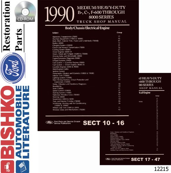 1990 Ford Med Duty Heavy Duty Shop Service Repair Manual PDF