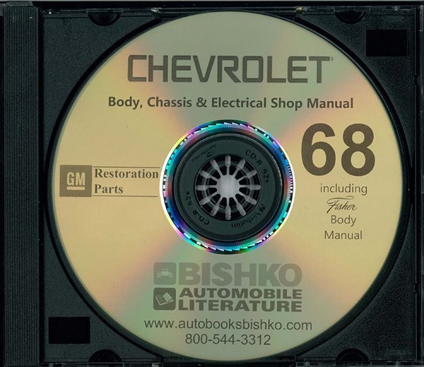 1968 Chevrolet All Models Fisher Body Factory Shop Service Manual