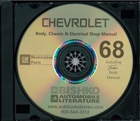 1968 CHEVROLET Body, Chassis & Electrical Service Manual sample image