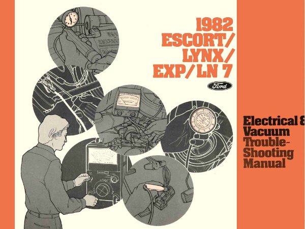 1982 Ford Escort, EXP, Lynx, LN7 Wiring Diagrams Manual