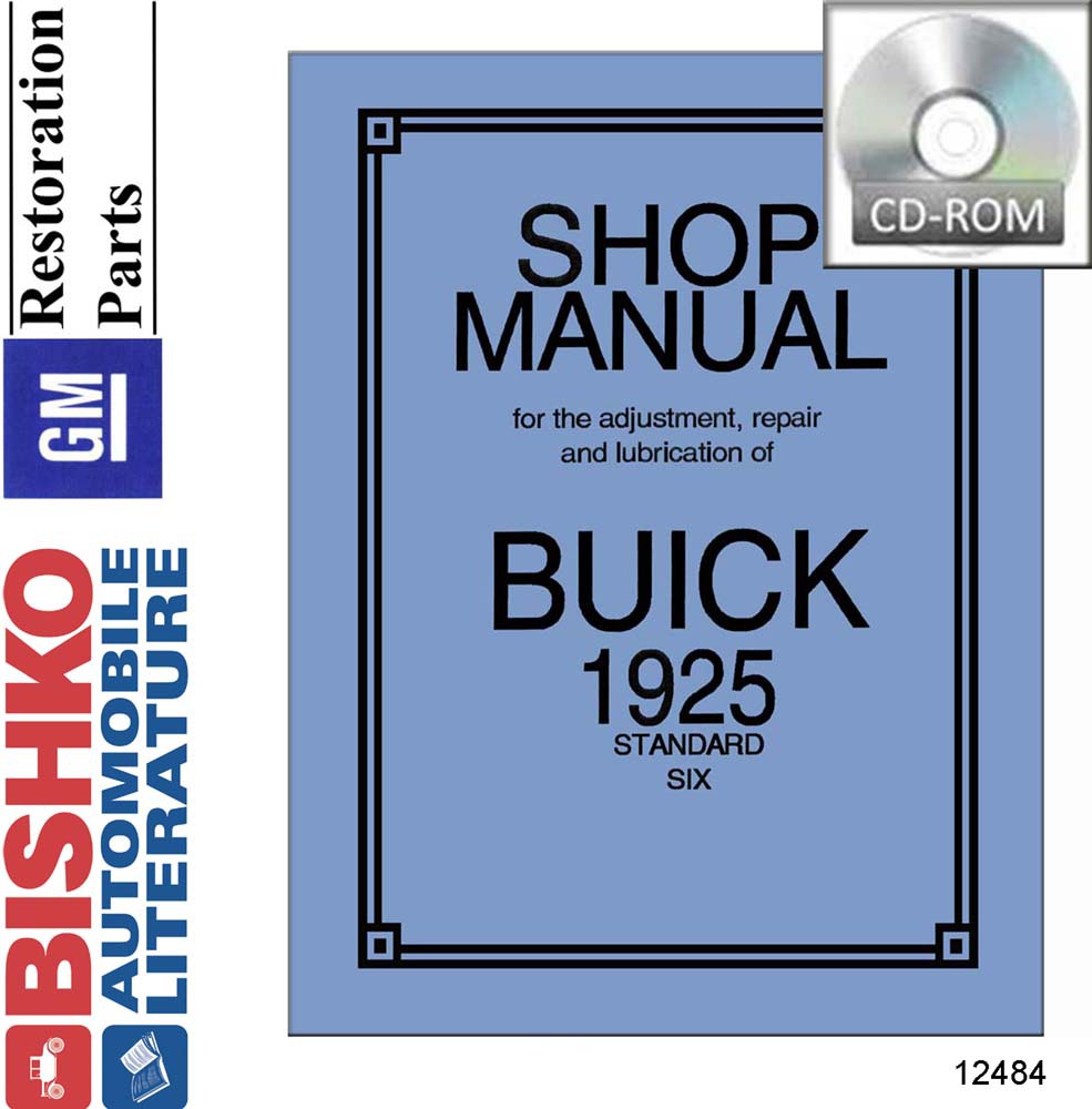 1925 Buick Standard Six Factory Shop Service Manual
