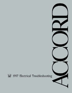1997 Honda Accord Factory Shop Service Manual