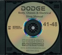 1941-48 DODGE Full Line Body, Chassis & Electrical Repair Shop Manual