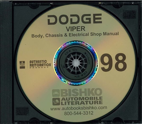 1998 Dodge Viper Factory Shop Service Manual