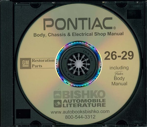 1926–1929 Pontiac ALL MODELS FISHER BODY Factory Shop Service Manual