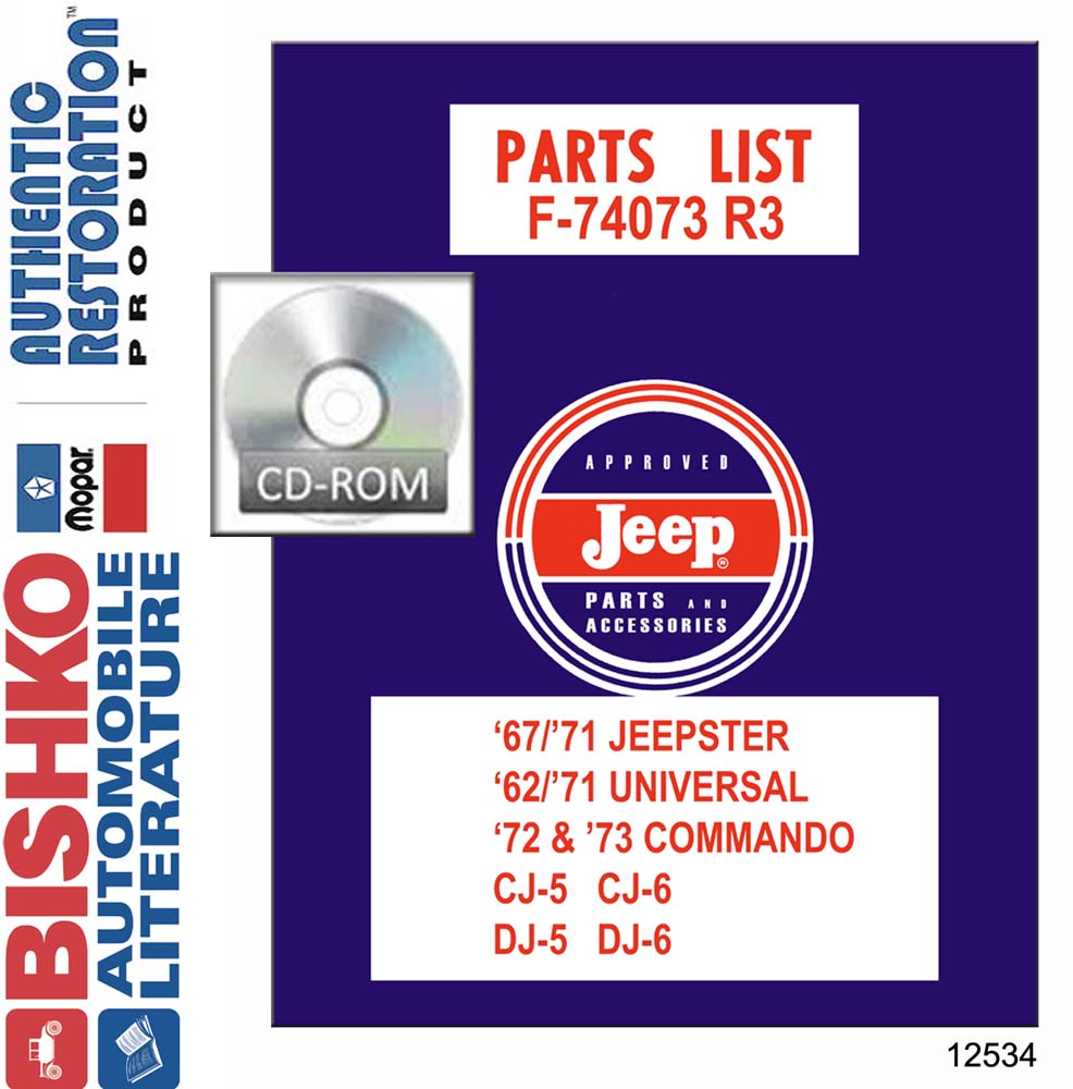 1962 1965 1968 1970 1973 Jeep CJ Jeepster Parts Numbers Book List PDF Interchange