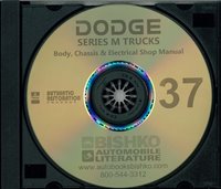 1937 DODGE SERIES M TRUCK Body, Chassis & Electrical Service Manual