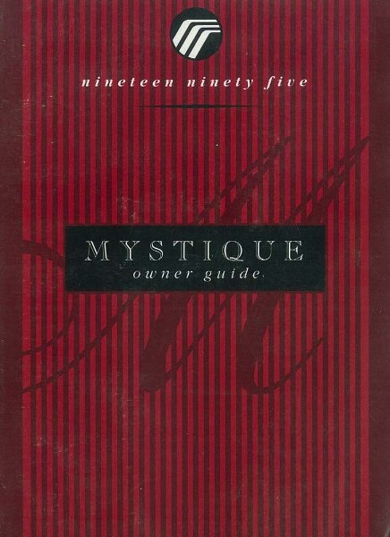 1995 Mercury Mystique Owner's Manual