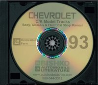 1993 CHEVROLET LIGHT DUTY TRUCK Body, Chassis & Electrical Service Manual sample image
