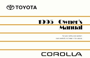 1995 Toyota Corolla Owner's Manual