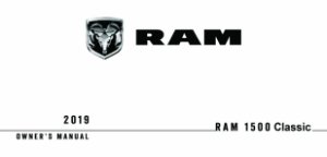 2019 Dodge Ram 1500 Classic Truck Owner's Manual