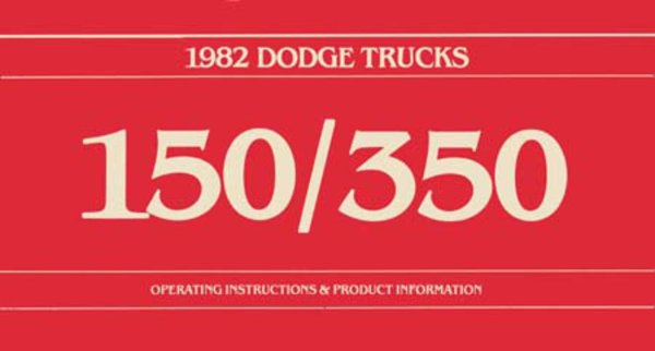 1982 Dodge All Models Owner's Manual