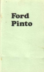 1974 Ford Pinto Owner's Manual