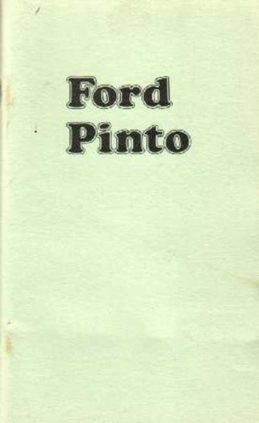 1974 Ford Pinto Owner's Manual