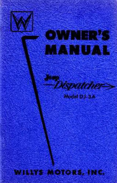 1955 Jeep Dispatcher Owner's Manual
