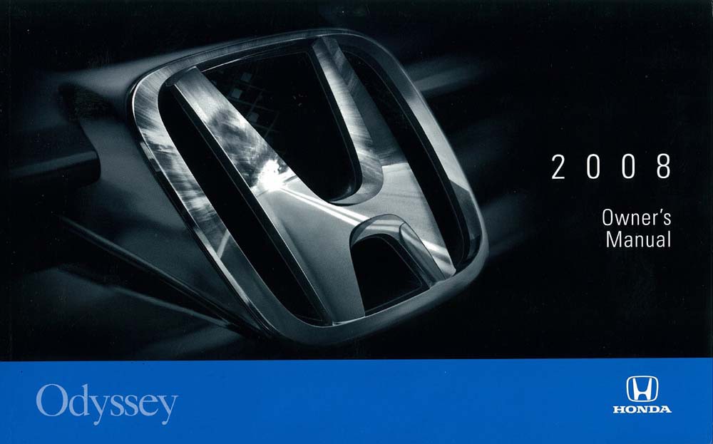 2008 Honda Odyssey Owners Manual User Guide
