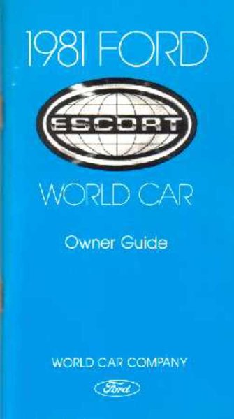 1981 Ford Escort Owner's Manual