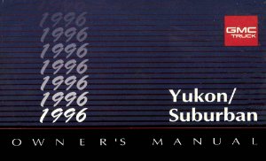 1996 GMC Yukon/Suburban Owner's Manual