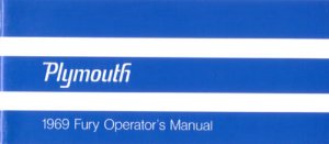 1969 Plymouth Fury Owner's Manual