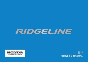 2017 Honda Ridgeline Owner's Manual