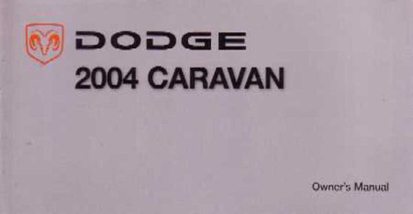2004 Dodge Caravan Owner's Manual