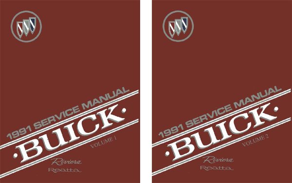 1991 Buick Reatta, Riveria Factory Shop Service Manual