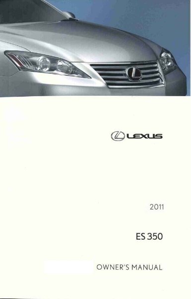 2011 Lexus ES 350 Owner's Manual