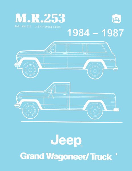 1984–1987 Jeep Grand Wagoneer Factory Shop Service Manual