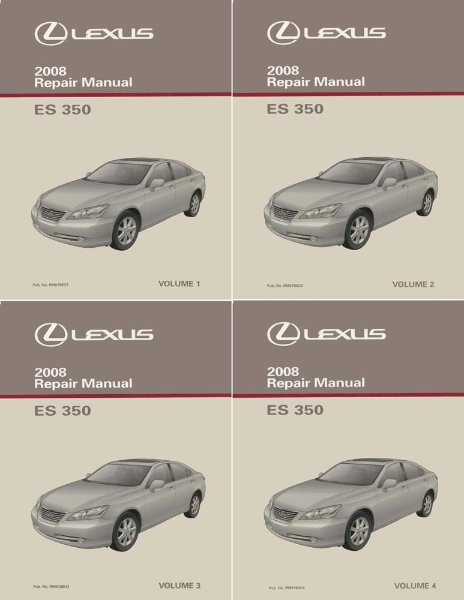 2008 Lexus ES 350 Factory Shop Service Manual