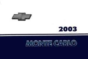 2003 Chevrolet Monte Carlo Owner's Manual