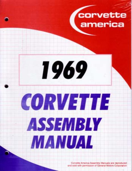 1969 Chevrolet Corvette Assembly Manual Book Rebuild Instructions Illustrations