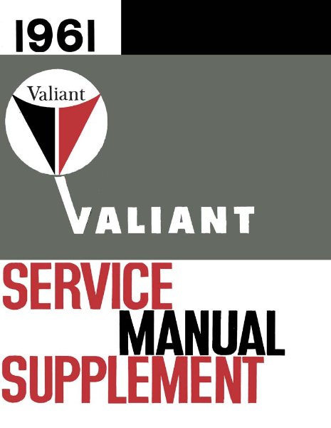 1961 Plymouth Valiant Factory Shop Service Manual