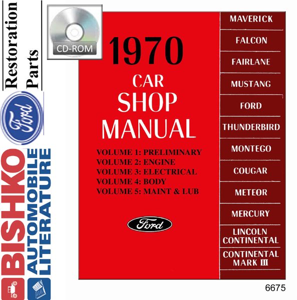 1970 Ford Lincoln Mercury Shop Service Repair Manual PDF Engine Electrical