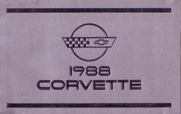 1988 Chevrolet Corvette Owner's Manual