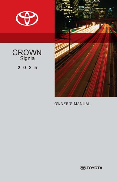 2025 Toyota CROWN Owner's Manual