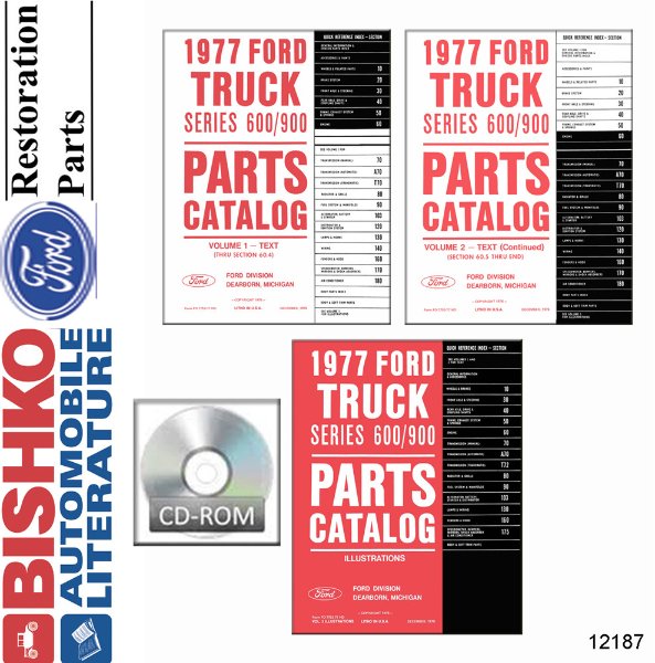 1977 Ford Medium Duty Truck Parts Numbers Book List PDF Interchange Images