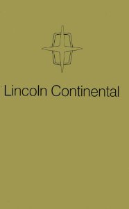 1974 Lincoln Continental Owner's Manual
