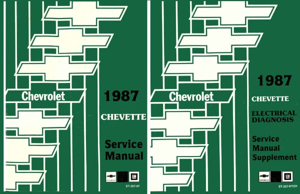 1987 Chevrolet Chevette Factory Shop Service Manual