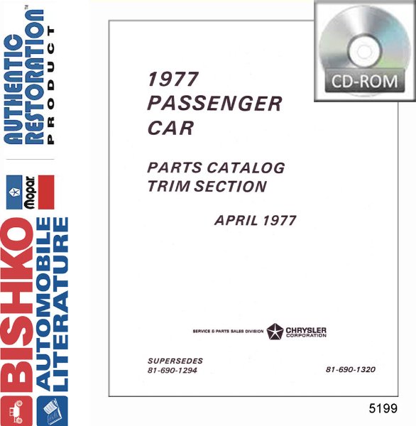 1977 Mopar Chrysler Dodge Plymouth Parts Numbers Book List PDF Interchange Images