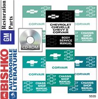 1965-69 CHEVROLET CORVAIR Body, Chassis & Electrical Service Manual sample image
