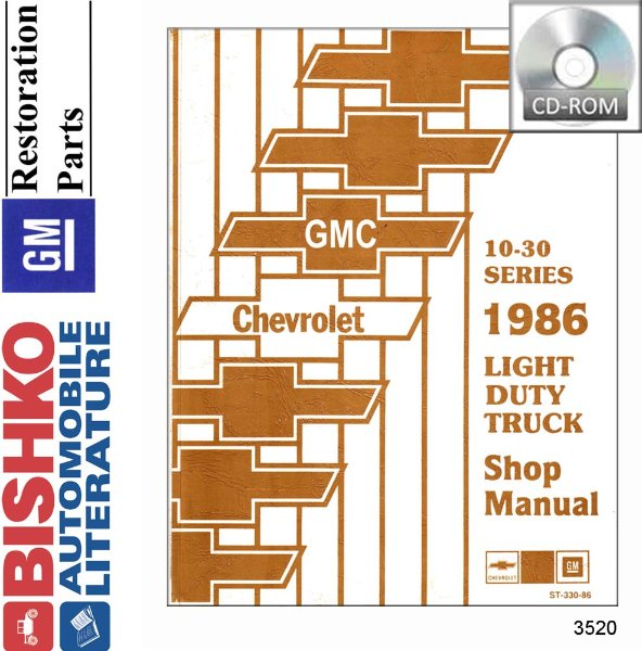1986 Chevrolet C10, C20, C30, K10, K20, K30 Light Duty, G