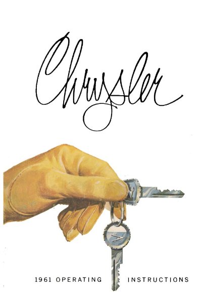 1961 Chrysler All Models Owner's Manual